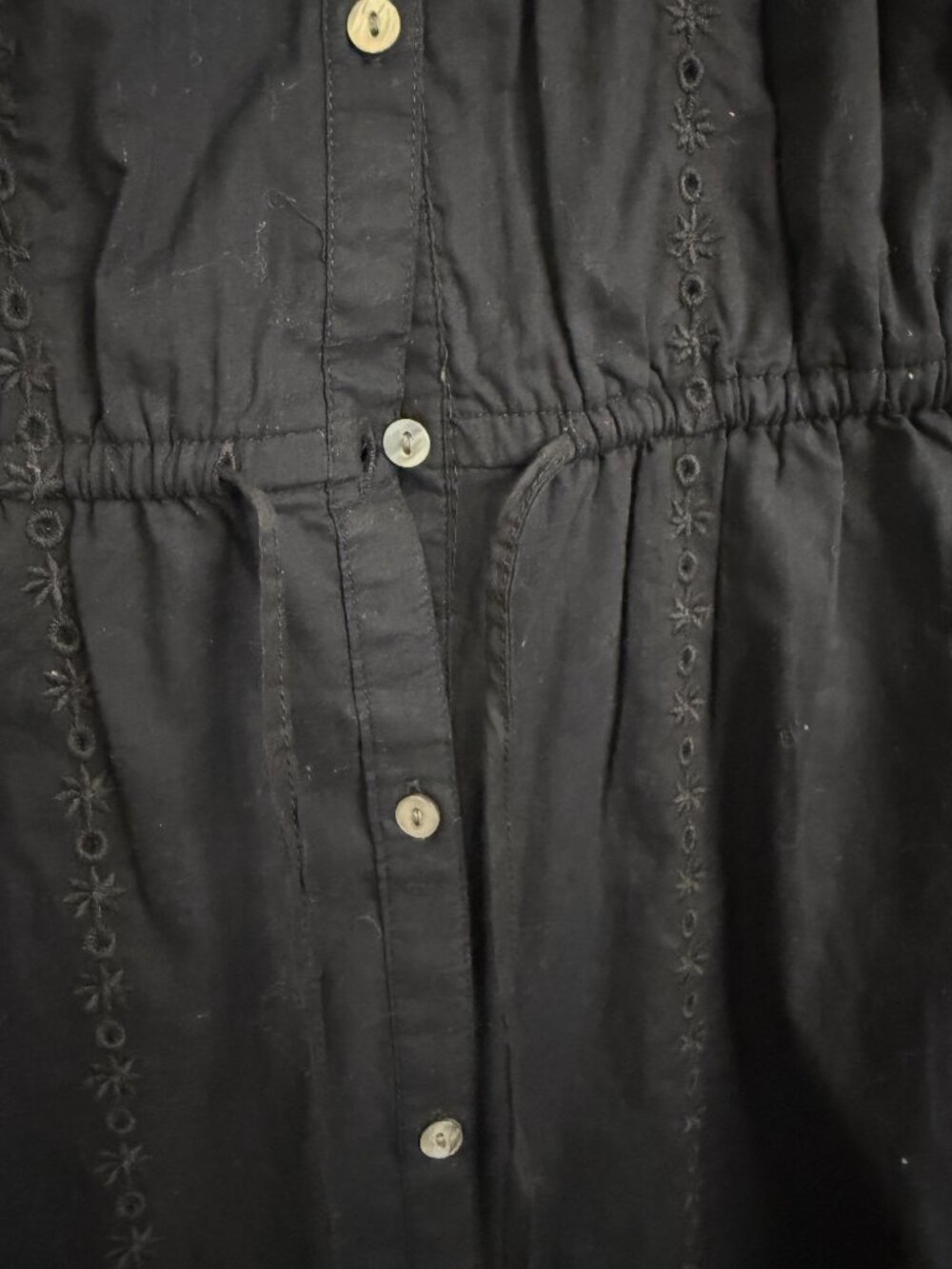 NWOT Rails Lorina Cotton Maxi Dress- Black- S- Eyelet- MSRP $288 - Picture 10 of 16